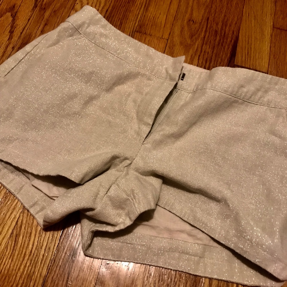 Gold Shimmer Shorts